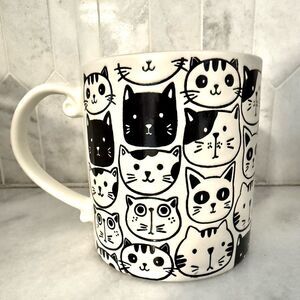 NWOT Spectrum Designz Ceramic Cat Person Coffee Mug Mug XL 4.5" Tall